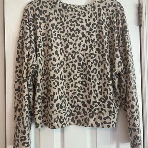 Cheetah print long sleeve shirt, Hippie Rose brand, XL